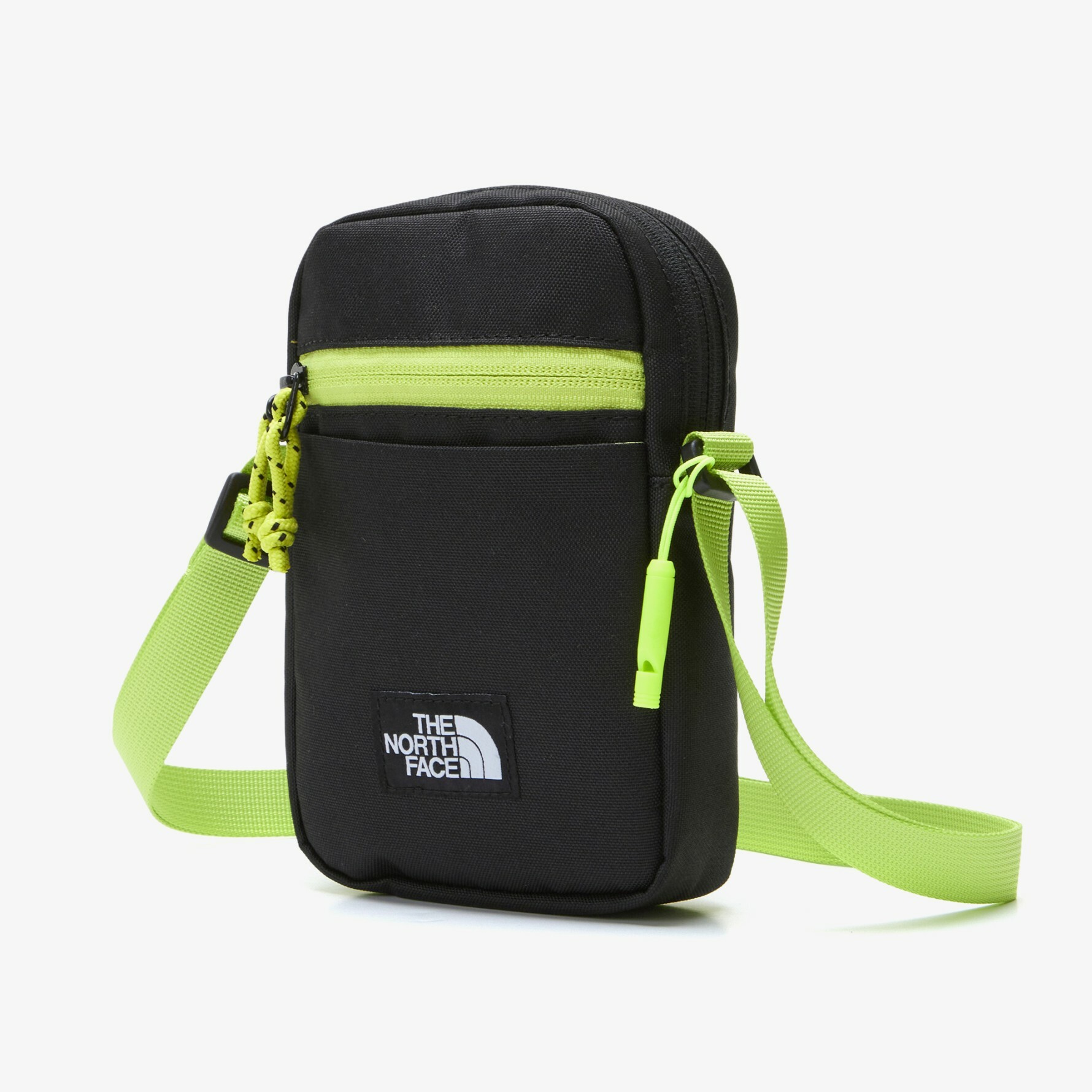 THE NORTH FACE KIDS 童 側背包 小包 螢光綠 黑 NN2PN52R