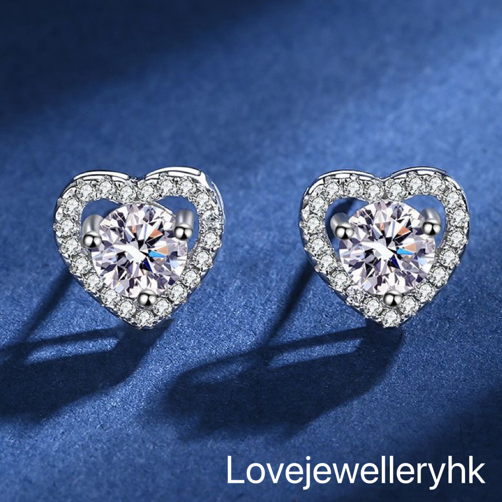 心心包耳環   E1C003