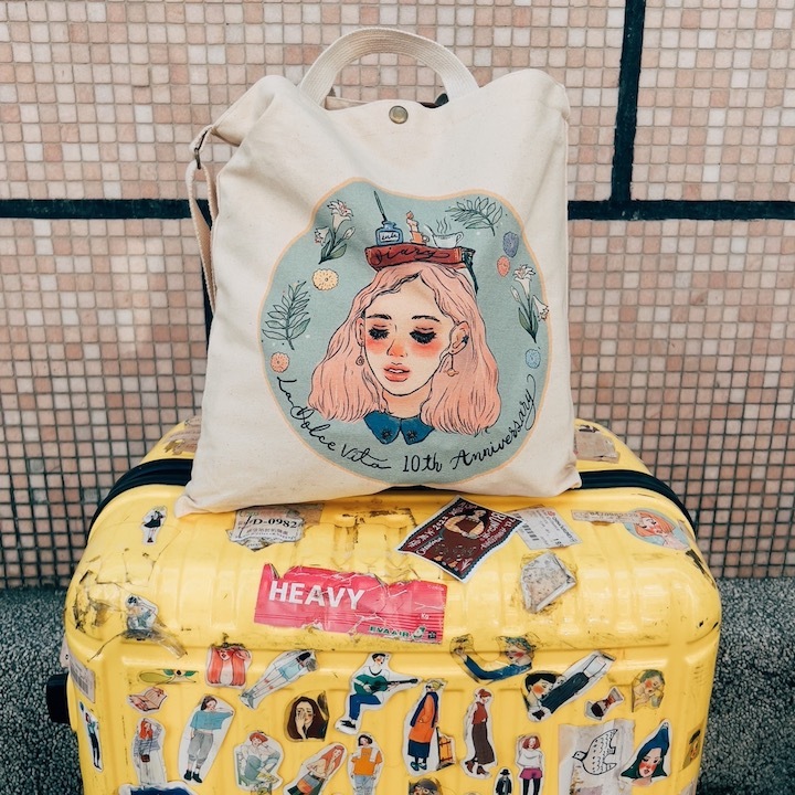 十週年雙背帆布袋 雙背帆布袋|甜蜜生活
