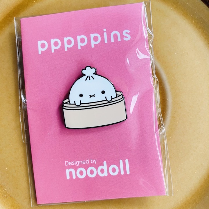 蒸籠小籠包 琺瑯別針 胸章｜pppppins