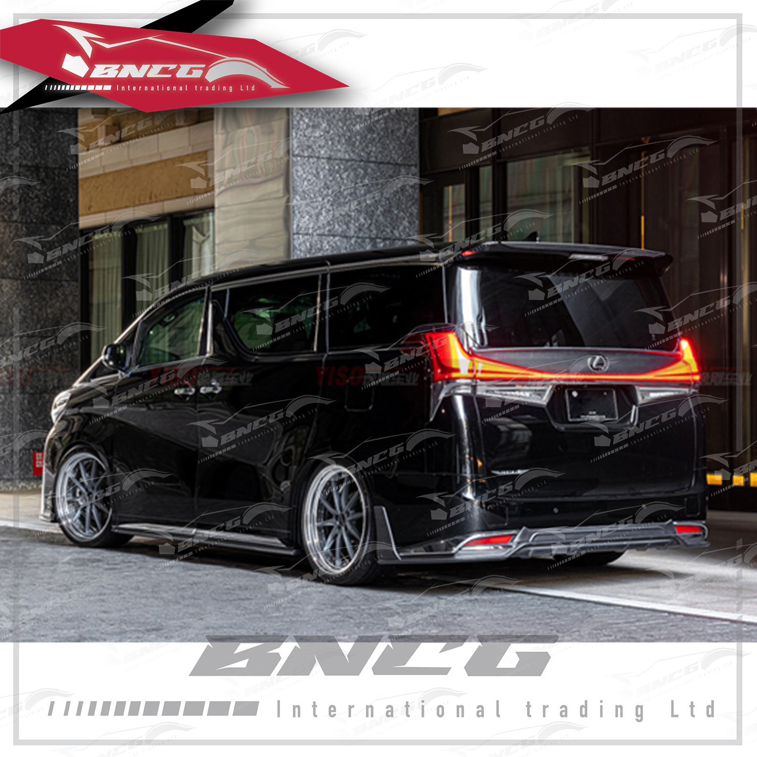 凌志 Lexus LM 改裝 碳纖維 外觀件 空力套件 Aimgain款 後下巴 後導流