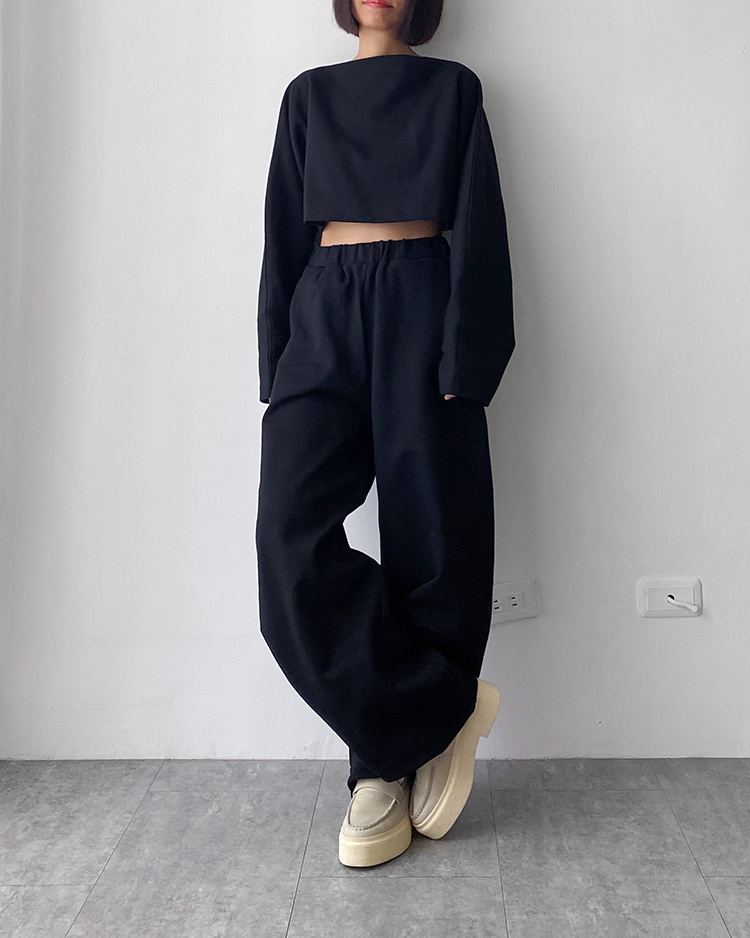 MFP-2147 立體剪裁長褲 ʙʟᴀᴄᴋ