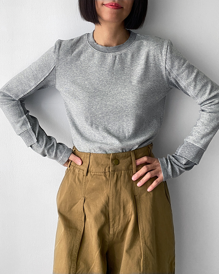 MFT-2145 拼接袖設計T恤