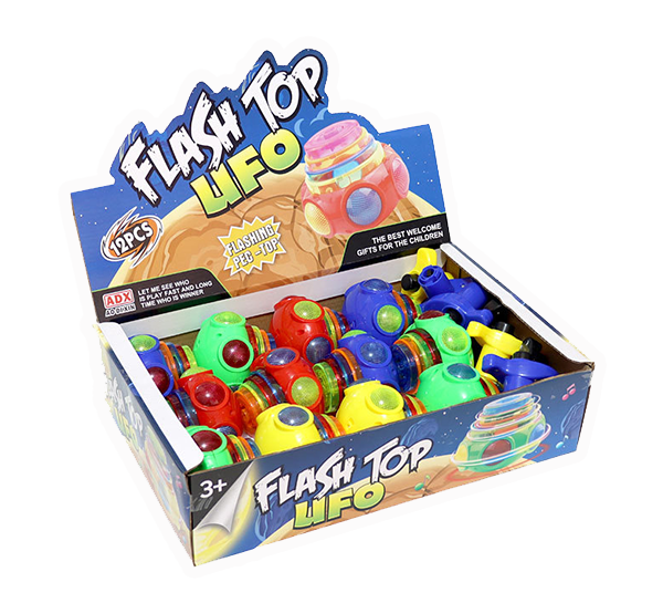 七彩UFO帶燈光 音樂陀螺 U1101