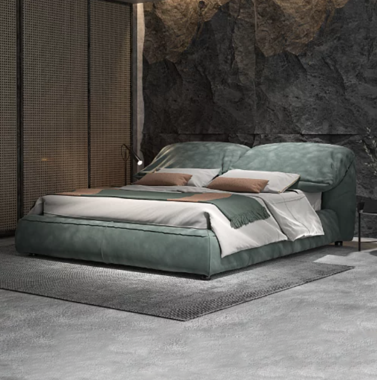 義式極簡軟包床架 AOZ-M9008