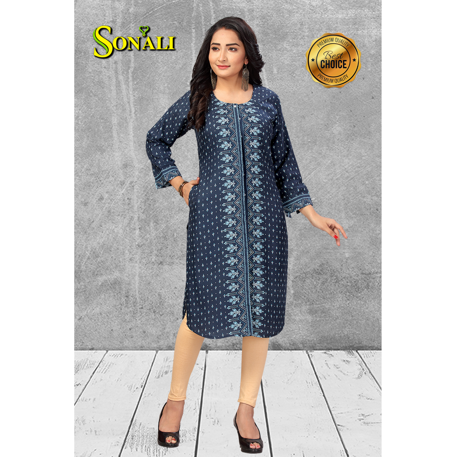 Sonali Premier Quality Family Collections Men Shirt Kurtis Women Kids Wear Kemeja Labuh Baju Sedondon Kemeja Lelaki Q1430/Q1431/Q1432/Q1433