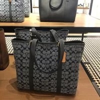 [S] COACH HDSN DOUBLE HANDLE,DENIM, 195031480348 (SCO70)