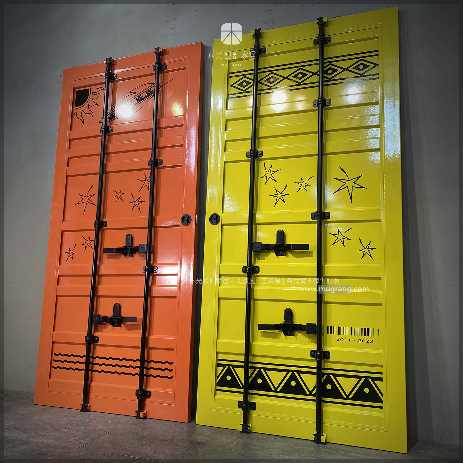 台灣製作全鐵製仿真貨櫃門-可訂製