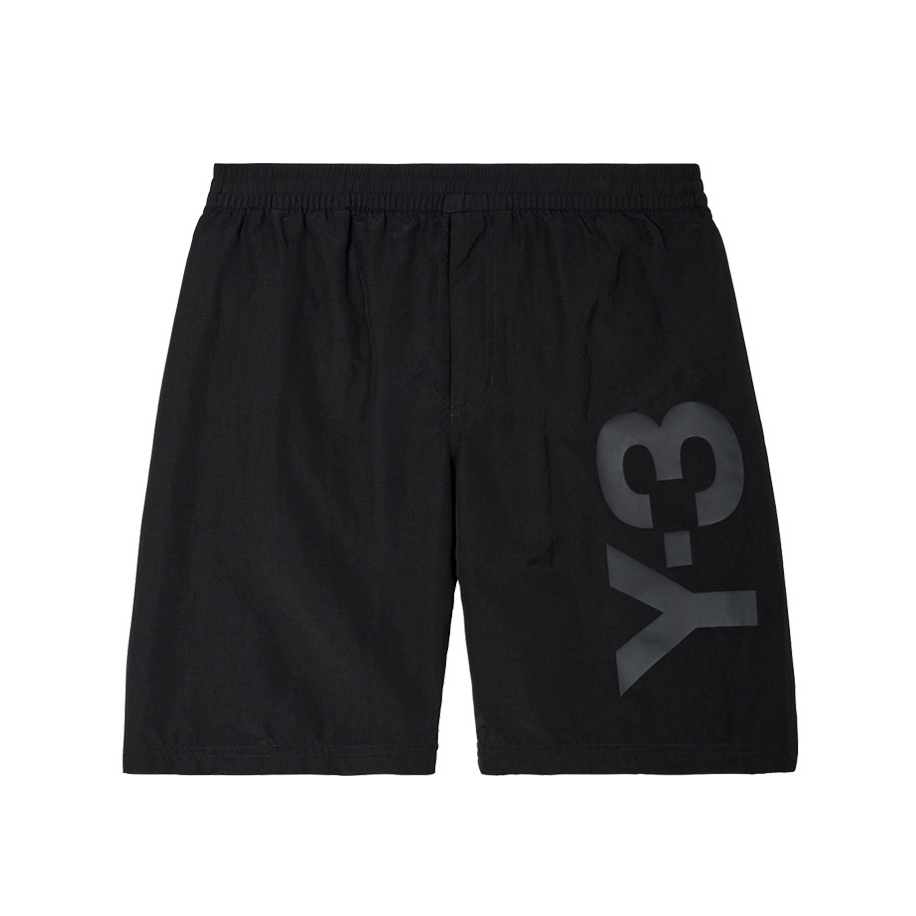 【 Y-3 M LOGO SWM SHRT 休閒海灘短褲 - 黑 】