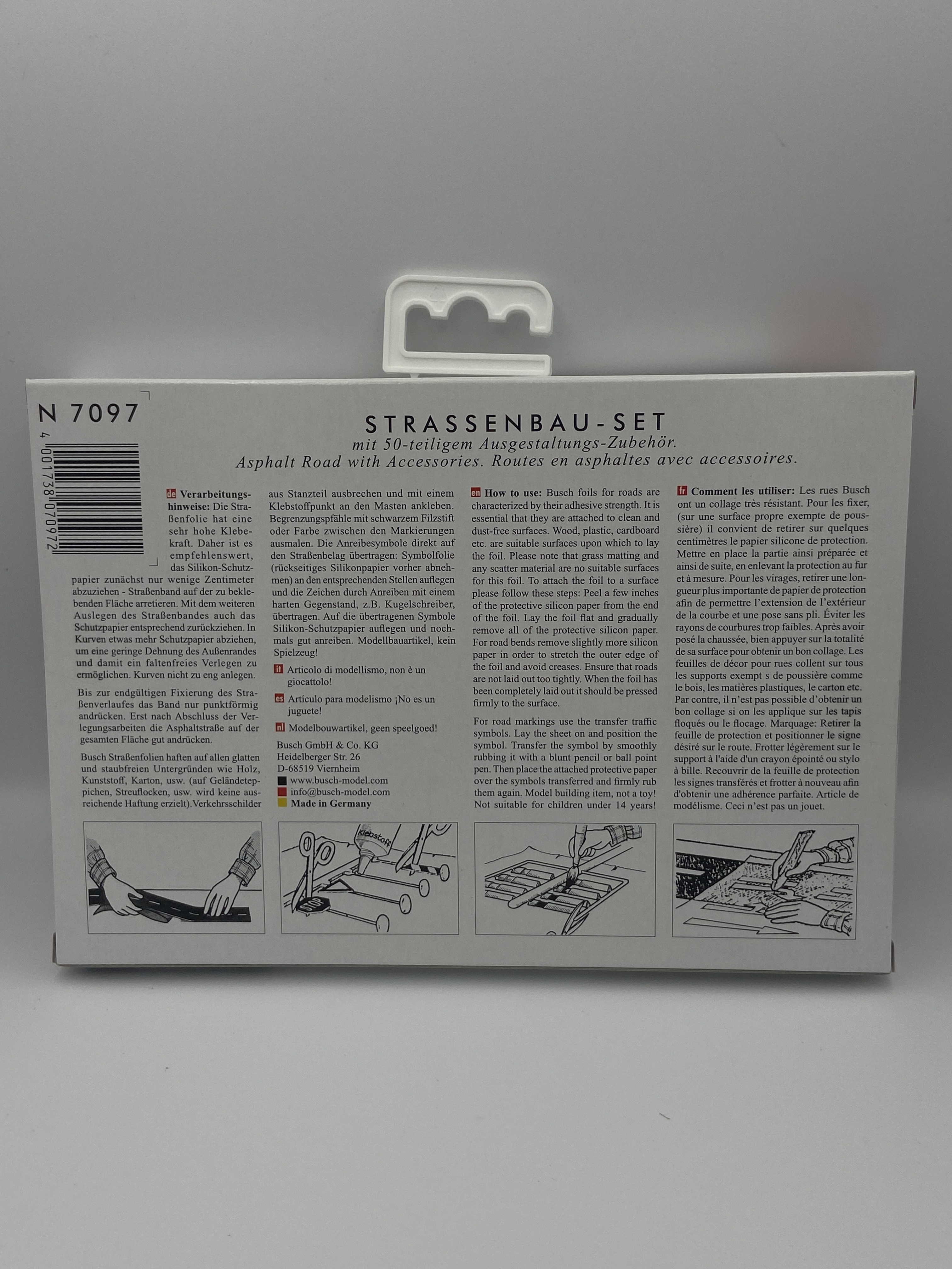 Busch 7097 N scale, road construction