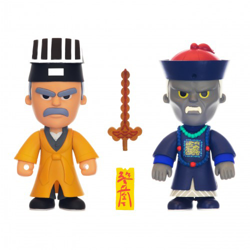 PLAYTOY HK & FORTUNE STAR & UNBOX FILMART SERIES WAVE 1 MR.VAMPIRE TWO FIGURE EDITION (MASTER KAU & MASTER YAM) 殭屍先生公仔