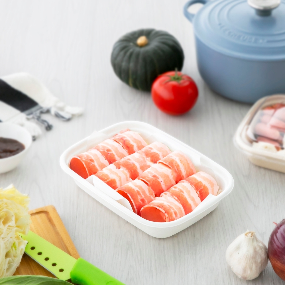 植纖餐盒-白色 750ml 52號