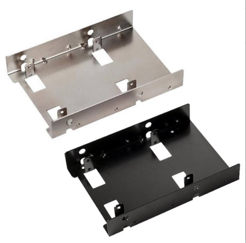 米特3C數位–SilverStone 銀欣 SST-SDP08 3.5吋硬碟轉接架/銀色/黑色