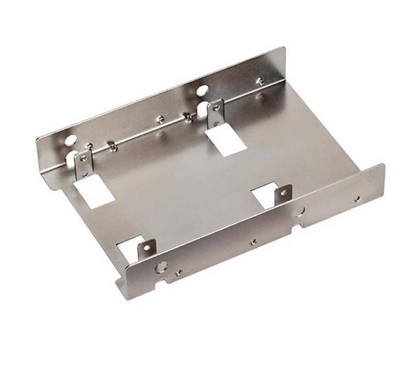 米特3C數位–SilverStone 銀欣 SST-SDP08 3.5吋硬碟轉接架/銀色/黑色