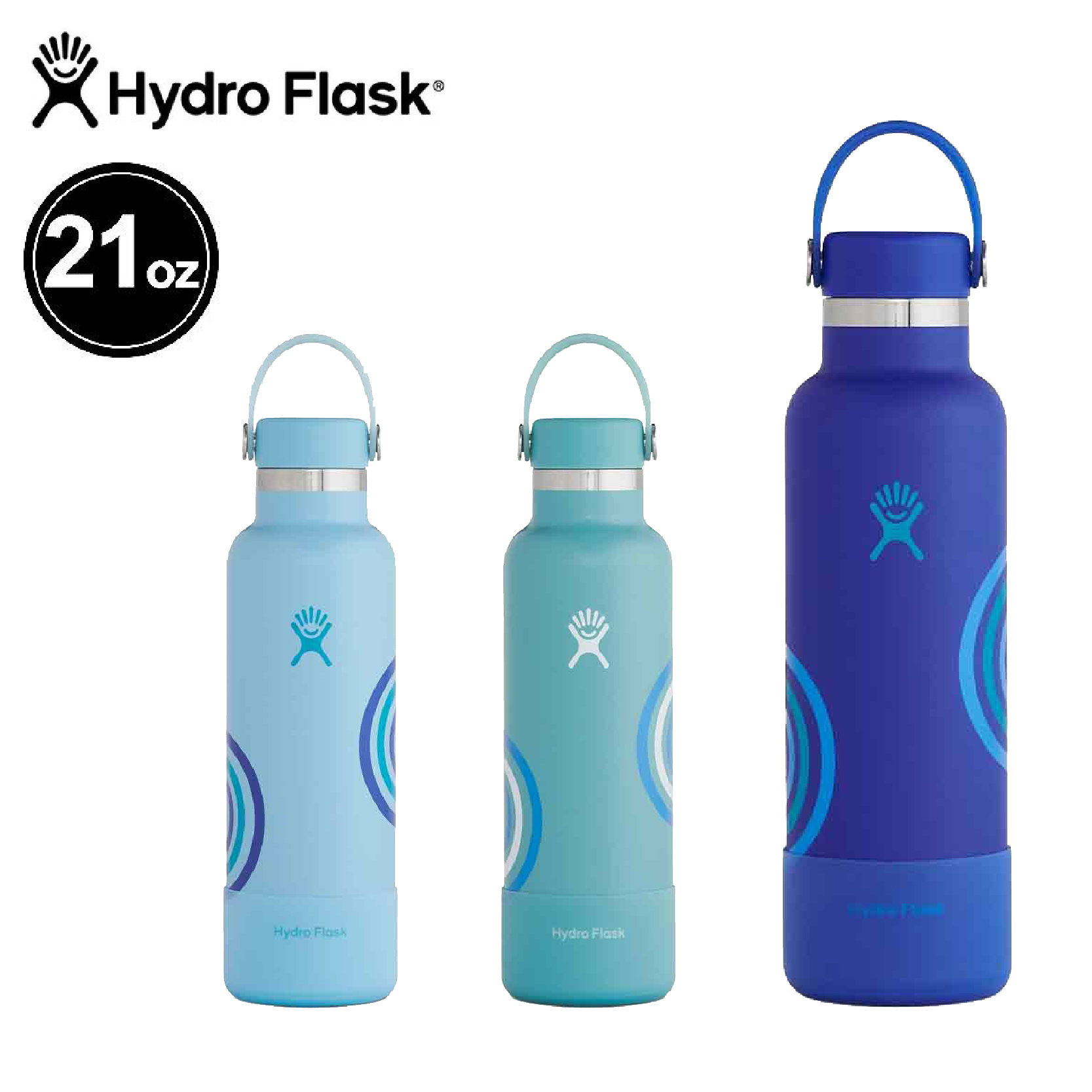 Hydro Flask 美國 21OZ/621ML 標準口真空保溫瓶 附瓶套 (3色) 保冷/雙壁真空絕緣技術/不含雙酚A 52HF21SX