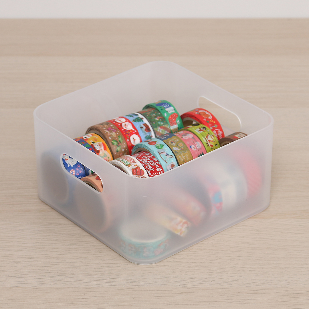 DAISO可堆疊收納盒/15.2x15.2x8.3cm