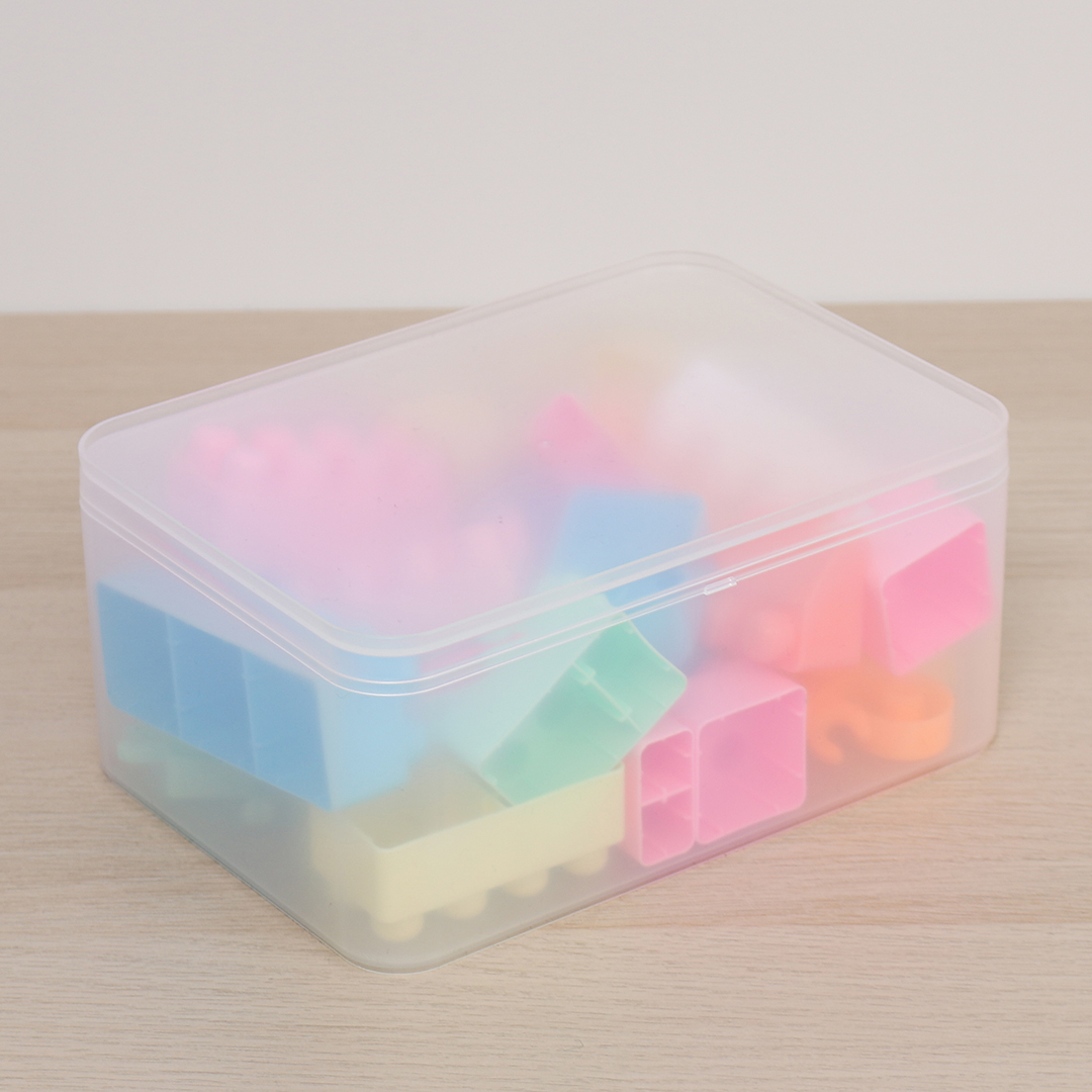 DAISO可堆疊附蓋收納盒/21.5x15.5x9.9cm