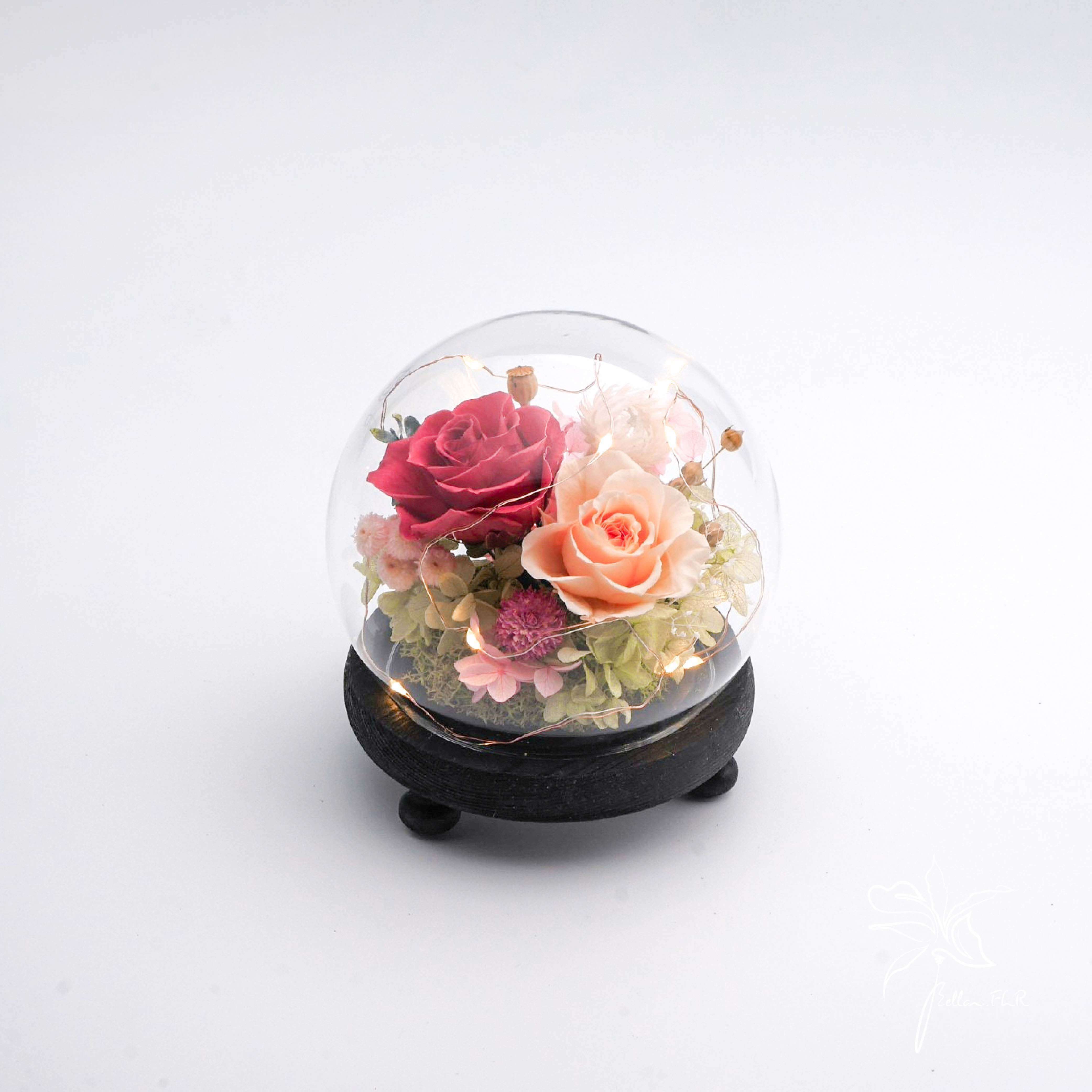 【心上的甜】圓球玻璃花盅-小