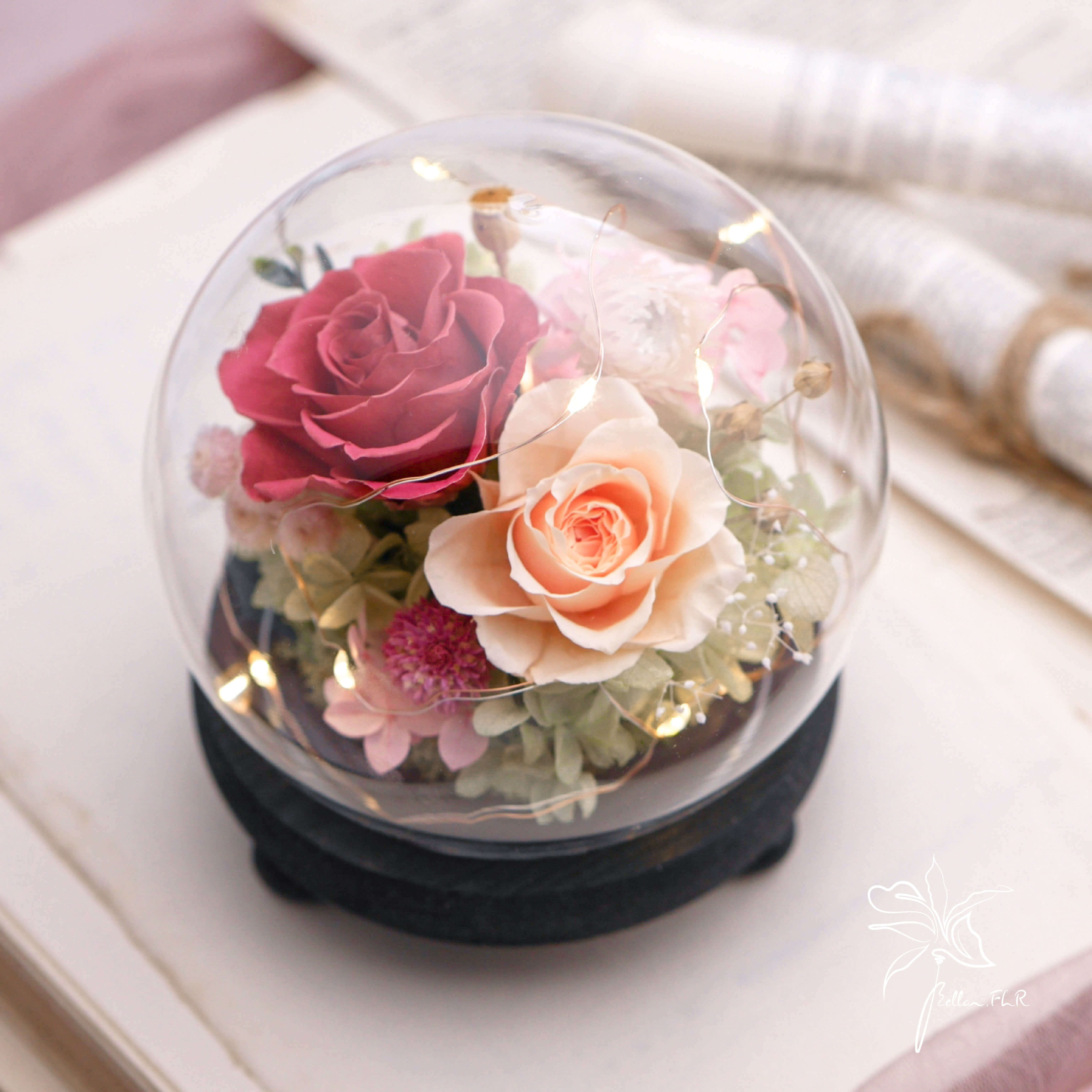 【心上的甜】圓球玻璃花盅-小