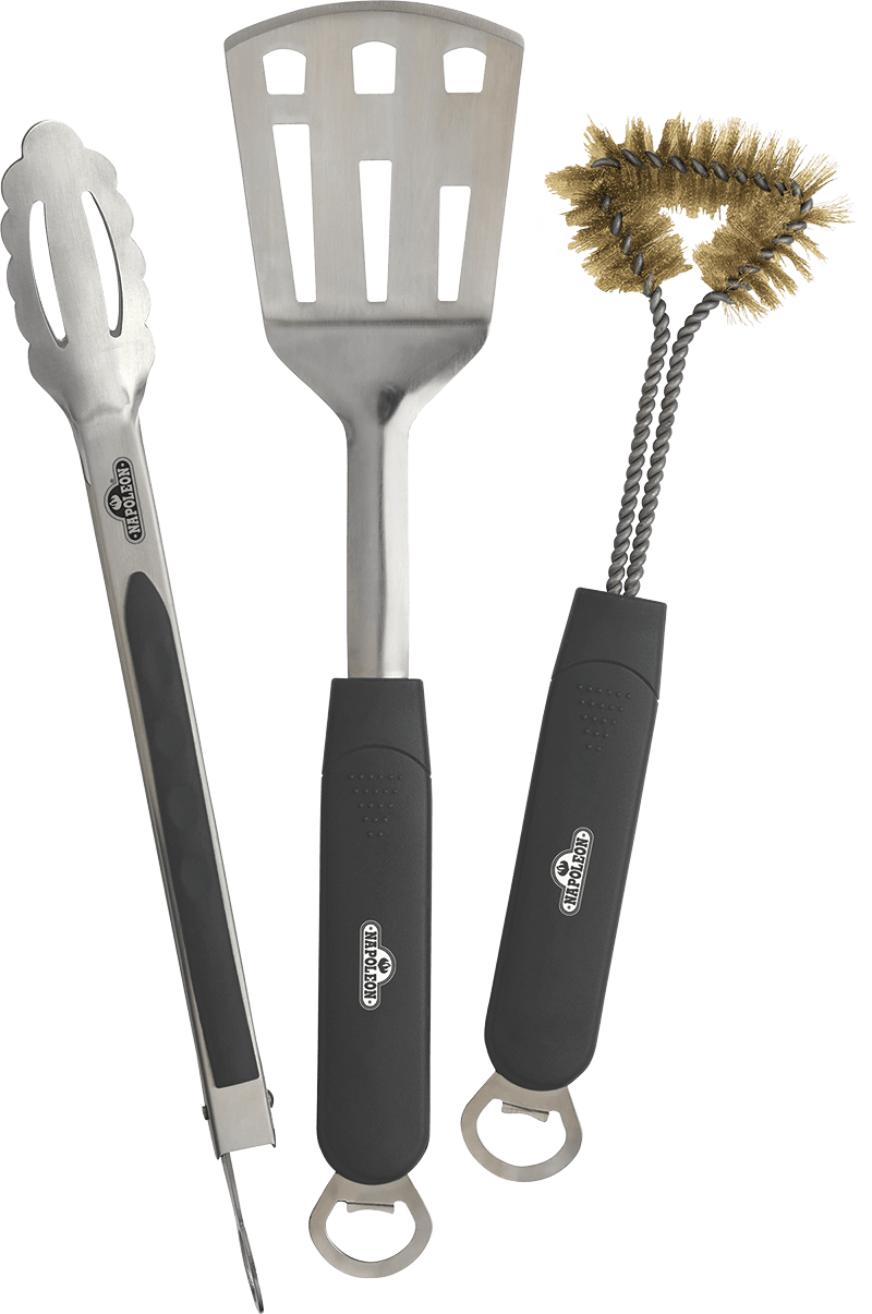 Napoleon 3 PIECE STAINLESS STEEL BBQ TOOLSET - 70024