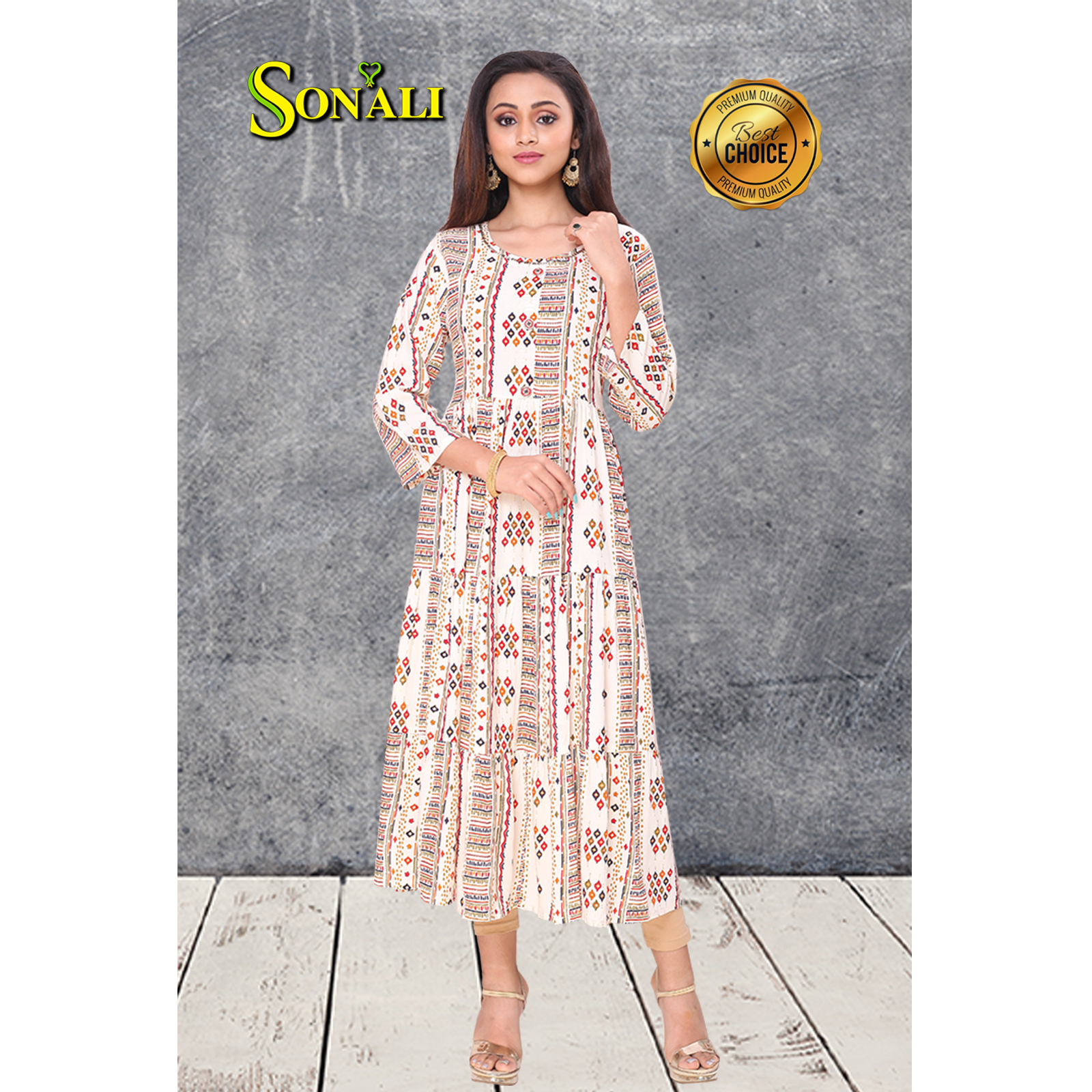 Sonali Premier Quality Family Collections Men Shirt Kurtis Women Kids Wear Kemeja Labuh Baju Sedondon Kemeja Lelaki Q1547/Q1548/Q1549