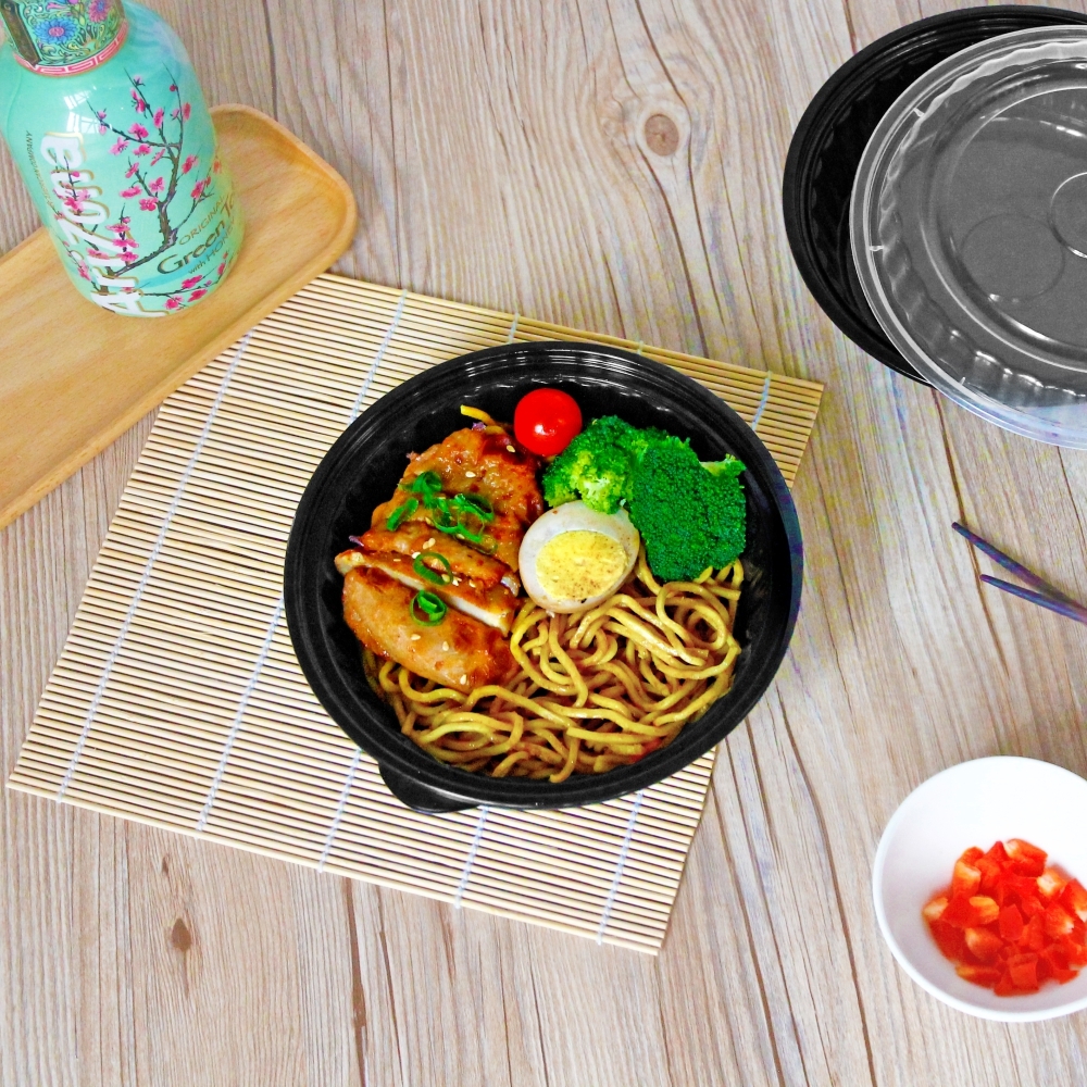 塑膠圓型便當盒 720ml 2號