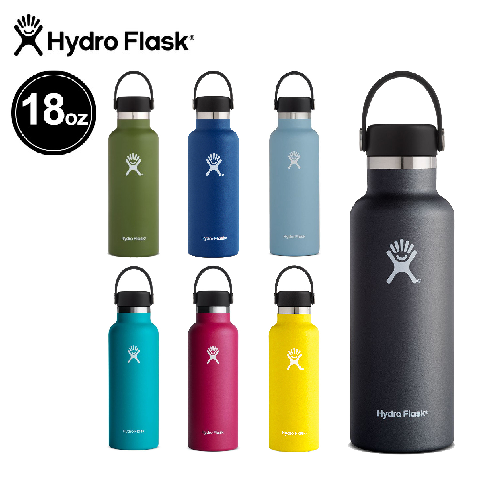 Hydro Flask 美國 18OZ/532ML 標準口真空保溫瓶 (多色) 保冷/雙壁真空絕緣技術/不含雙酚A 52HF18SX