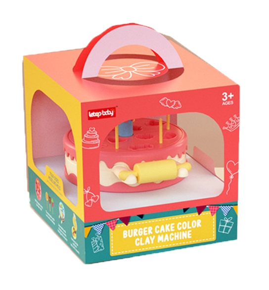 DIY彩泥蛋糕漢堡機模具玩具套裝兒童 G224765