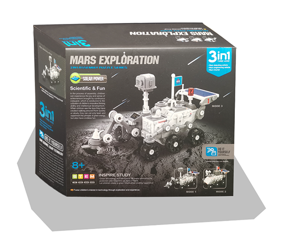 STEM三合一自裝太陽能太空DIY玩具車 2067