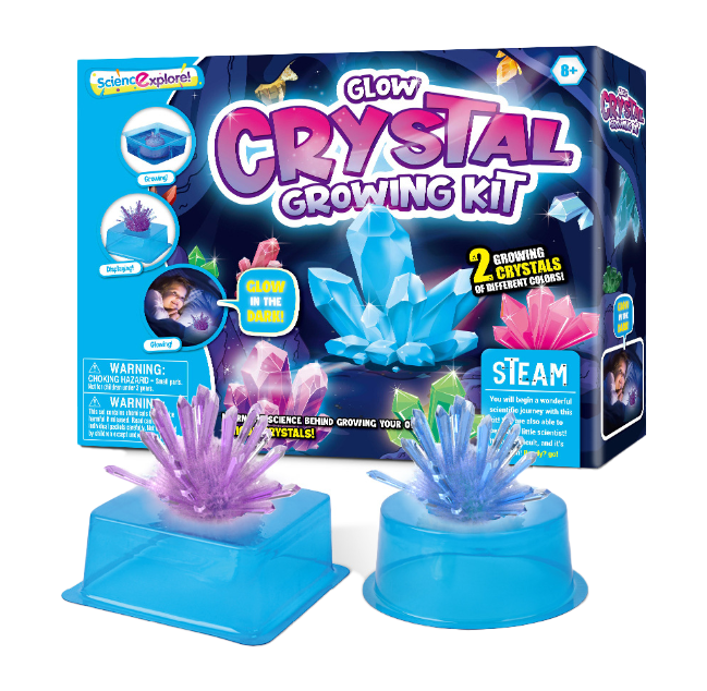 STEM夜光水晶種植結晶科學實驗DIY玩具 T3504