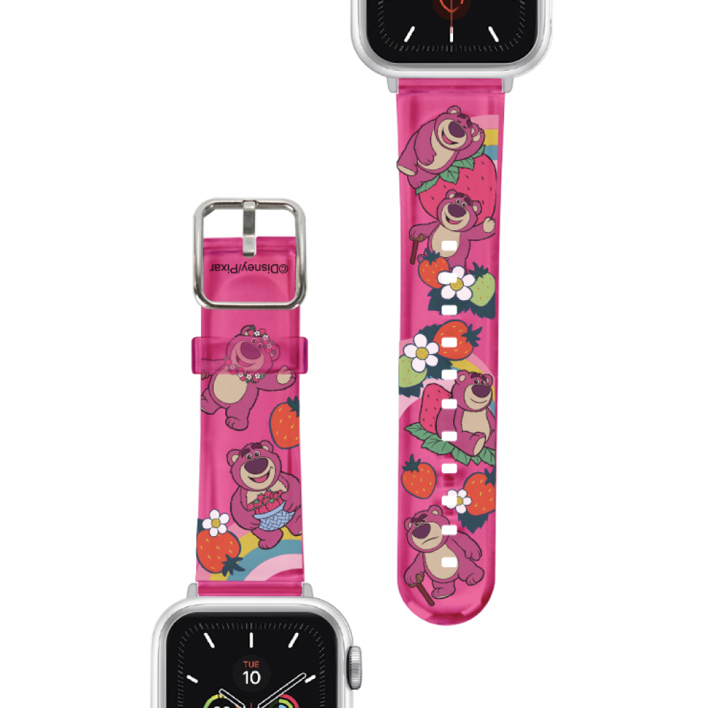 迪士尼 Disney-Apple Watch錶帶-PVC系列-粉紅勞蘇 Lotso