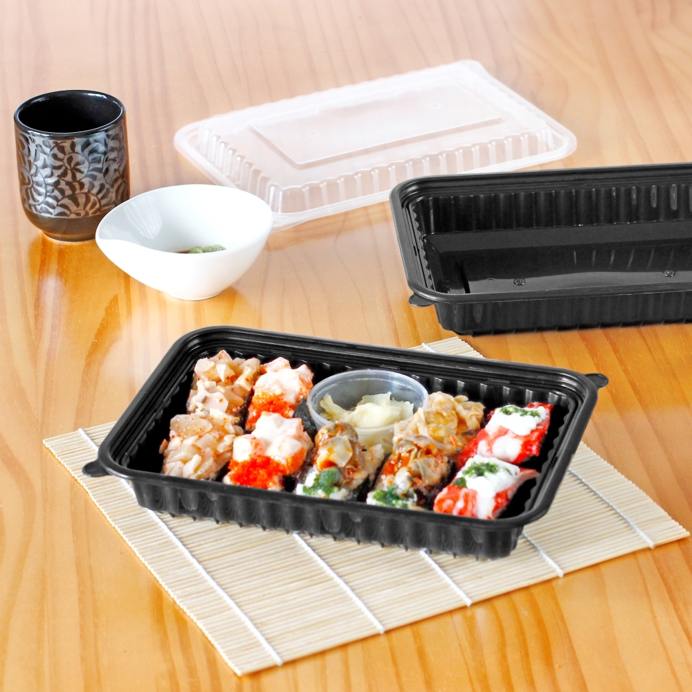 塑膠方型便當盒 780ml 9號