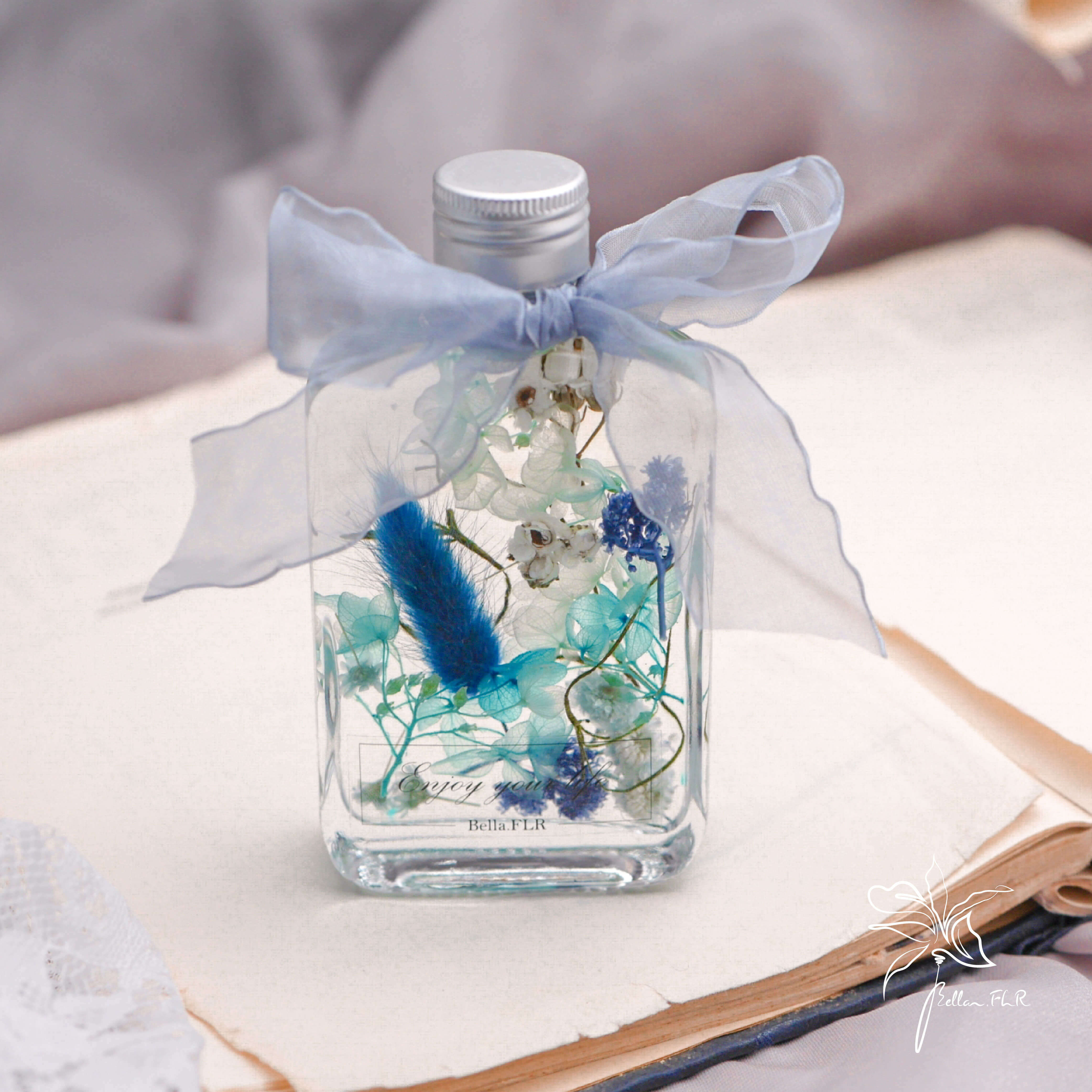 【瓶中花園】浮游花擴香瓶-100ml / 長形款