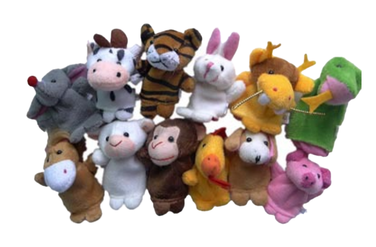 現貨區 毛絨玩具 指偶十二生肖動物指偶 (一套12個) P110426