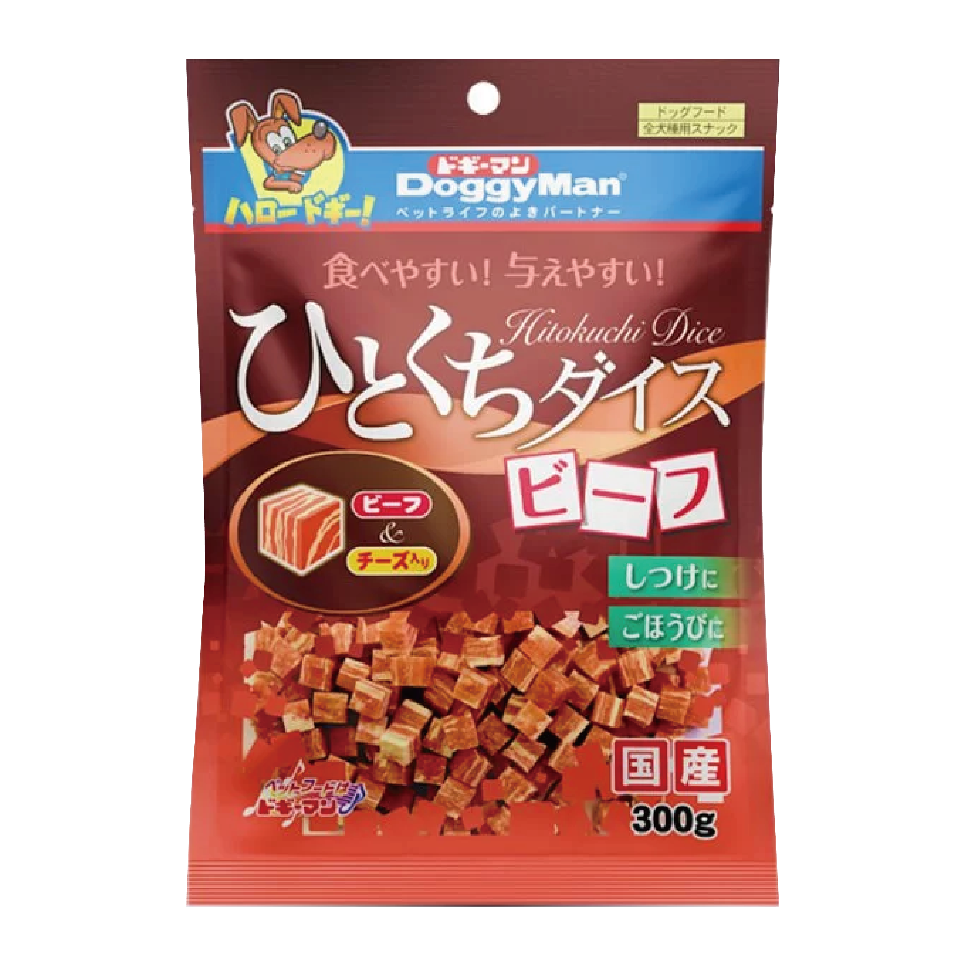 Doggyman｜日式牛肉芝士 角切 (300g) (DYM-7461)