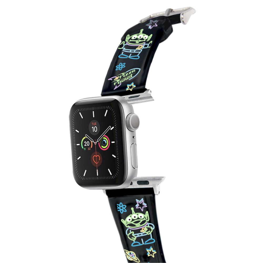 迪士尼 Disney-Apple Watch錶帶-PVC系列-黑色三眼仔 Alien
