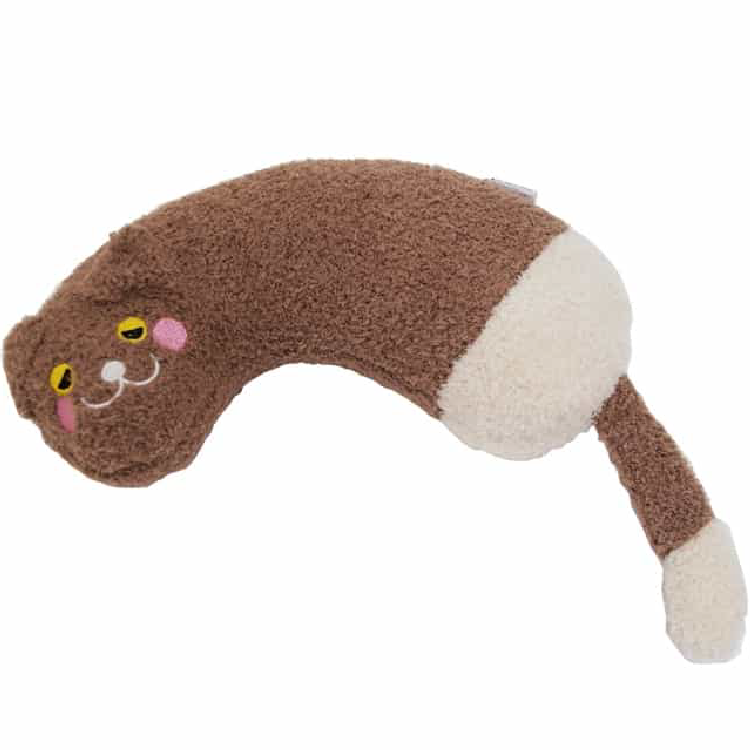 貓咪睡眠靠枕 (咖啡色)
