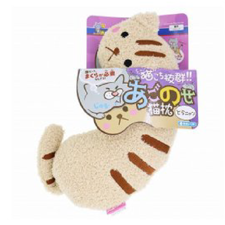 貓咪睡眠靠枕 (米黄色)