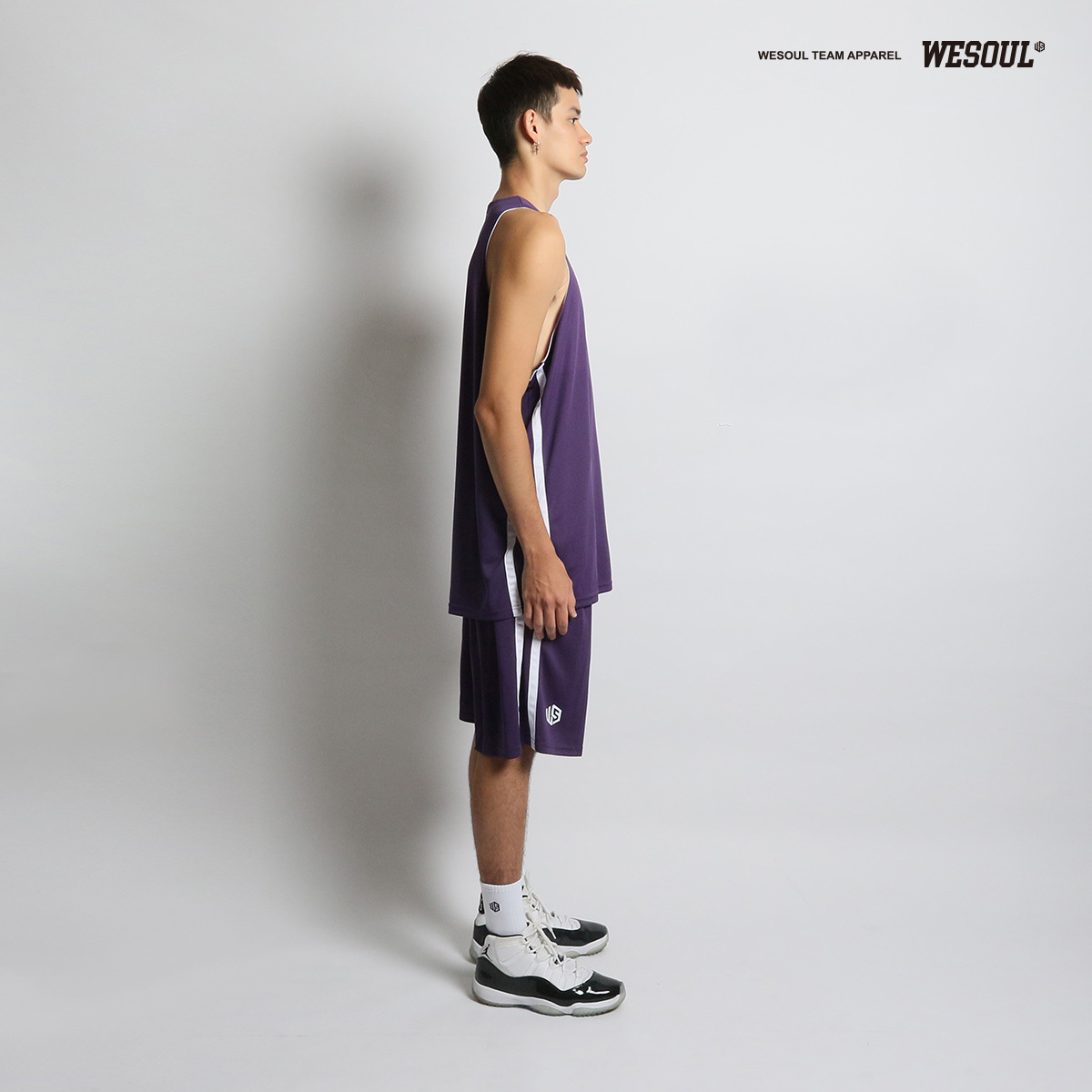 【WESOUL】WS21J001-25 雙面素色籃球服（紫色）/ 球衣 / 雙面穿 / 練習服 / 可燙印隊徽 號碼 姓名