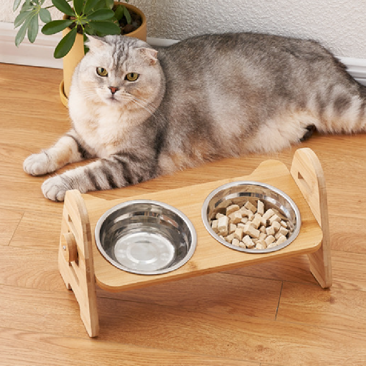 貓狗用木架雙碗