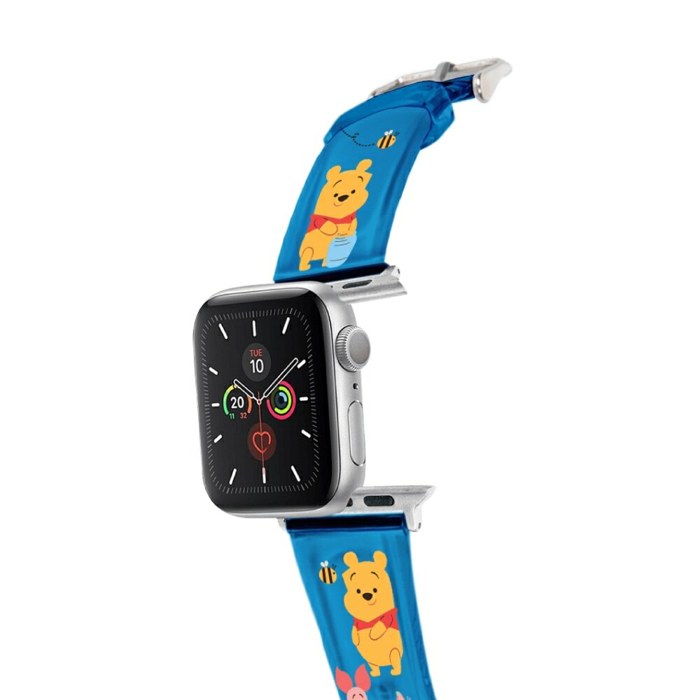 迪士尼 Disney-Apple Watch錶帶-PVC系列-藍色小熊維尼 Winnie the Pooh