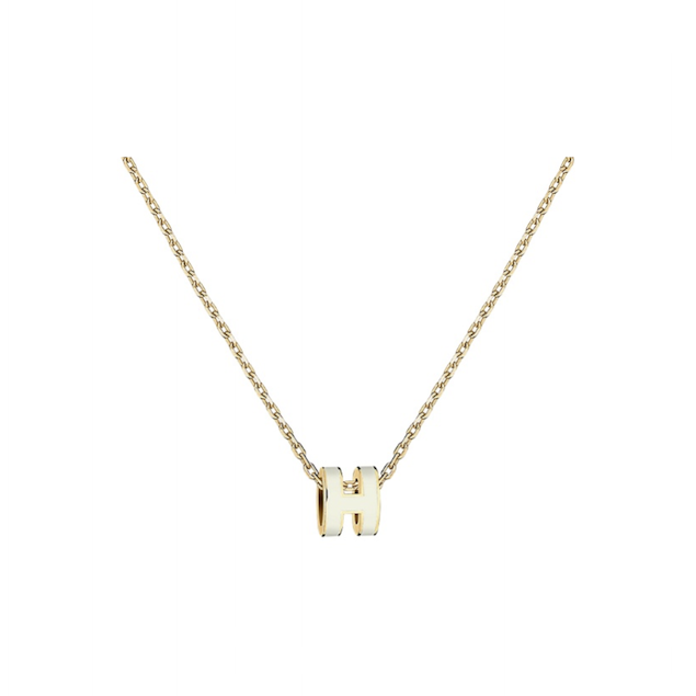 Hermes Mini Pop H 項鍊 白金