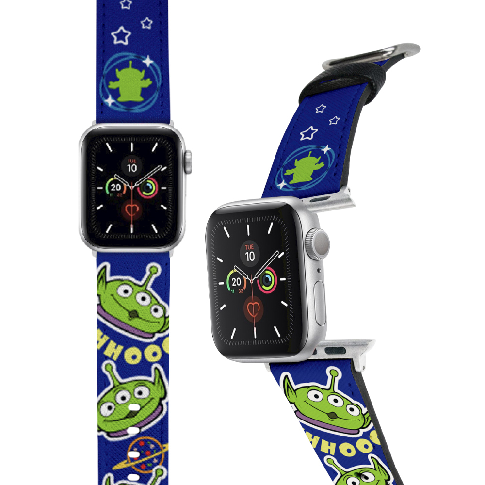 迪士尼 Disney-Apple Watch錶帶-皮革系列-貼紙三眼仔
