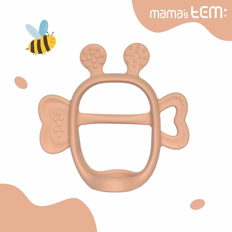MAMA's TEM Jem Jem胖蜜蜂系列固齒器 - 握握手 (贈輕便吐司盒)