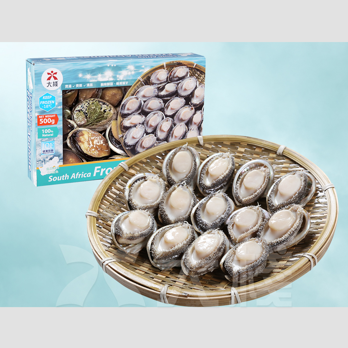 急凍南非BB鮑魚 (500克約12-14隻)