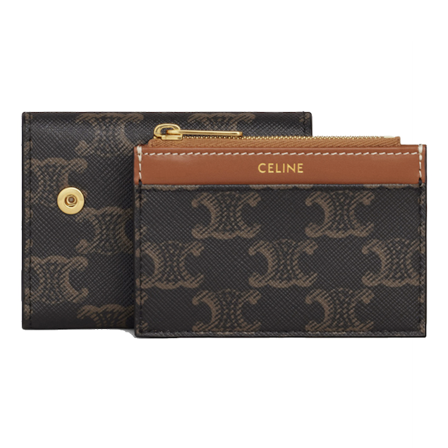Celine Triomphe 可拆式零錢袋老花短夾