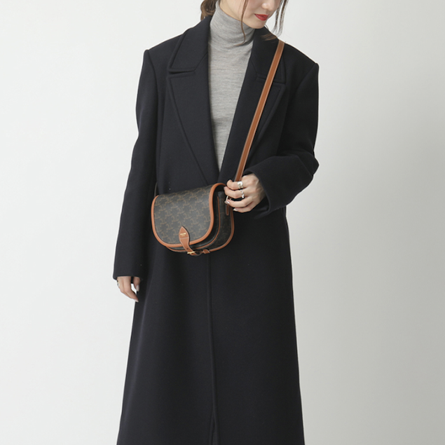 Celine Triomphe 老花馬鞍包