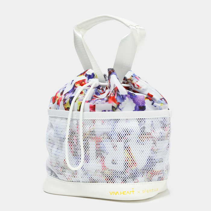 Plantica印花網眼抽繩手提袋