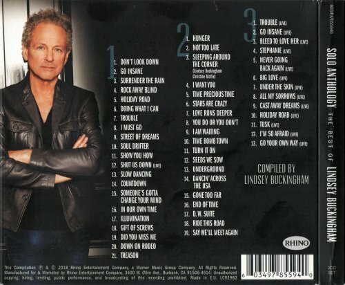 Lindsey Buckingham-Solo Anthology: The Best Of  Lindsey Buckingham(3CD)