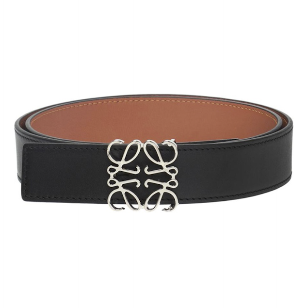 Loewe Anagram 雙面皮帶 光滑牛皮 寬3.5cm
